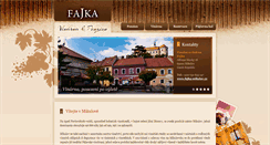 Desktop Screenshot of fajka-mikulov.cz