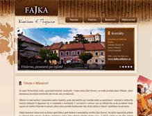 Tablet Screenshot of fajka-mikulov.cz